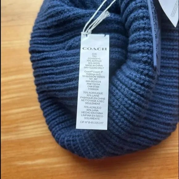 Coach Women's Blue Hat - Picture 5 of 5